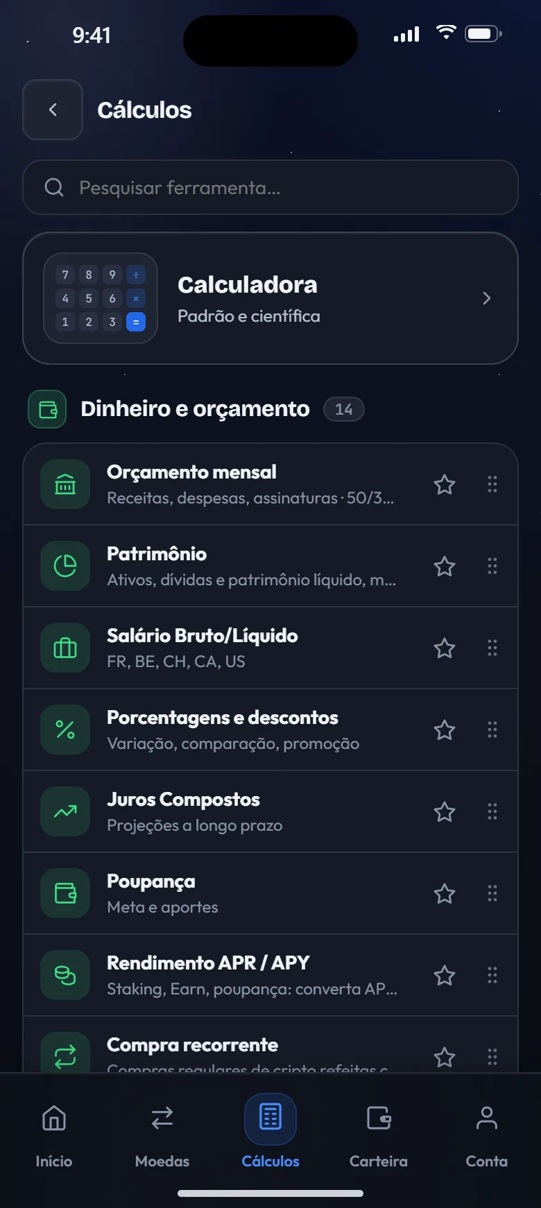 Mais de 40 calculadoras