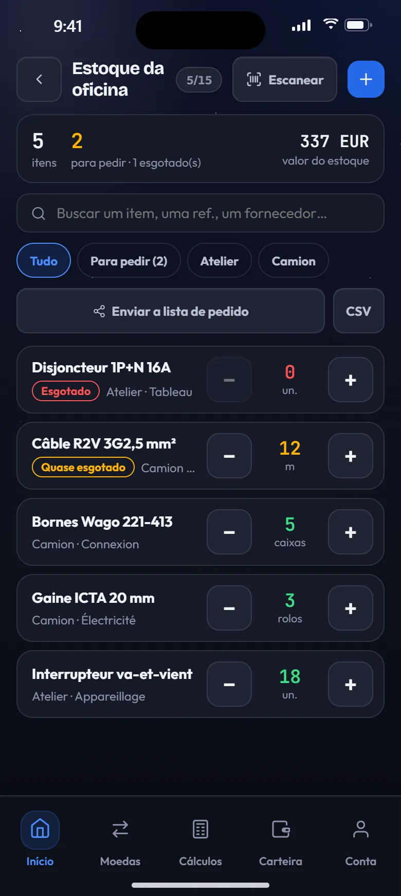 Gestão de estoque